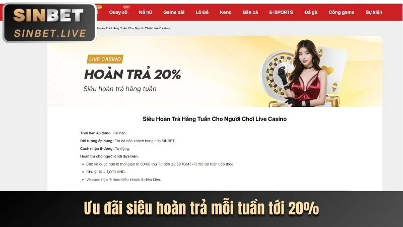 Hoàn Trả Cực Cao Cho Thể Thao, Casino, Bắn Cá và Nổ Hũ